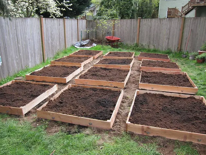 Cama de jardín cuadrada básica