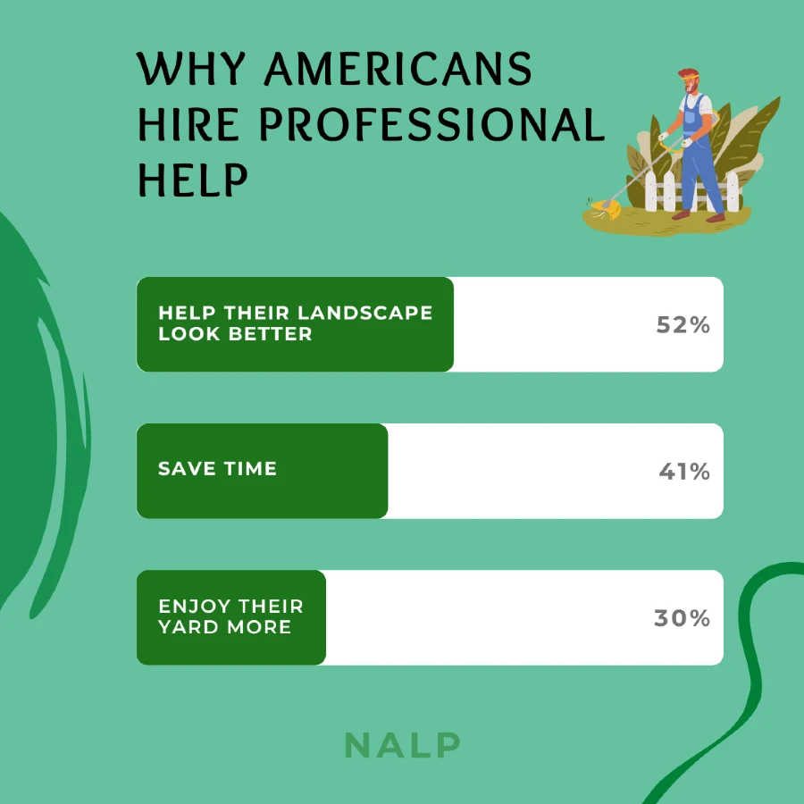 Gráfico de por que os americanos contratam ajuda profissional