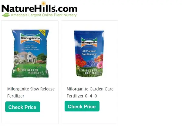 Milorganite fertilizer from Nature Hills