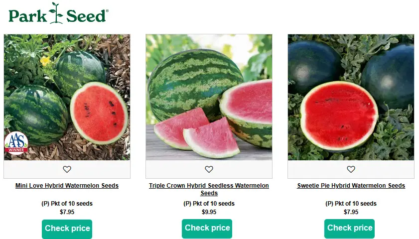 Park Seed watermelon banner