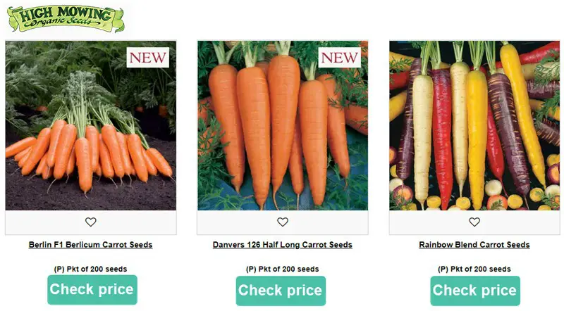 High Mowing Seeds carrots banner