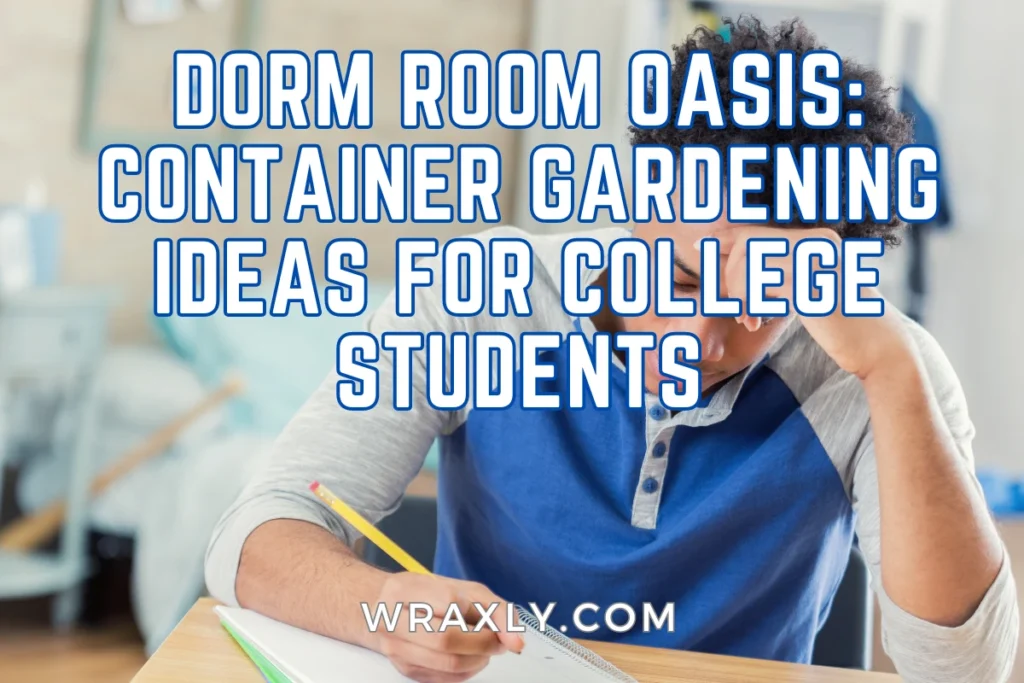 Idéias de jardinagem em contêineres para estudantes universitários
