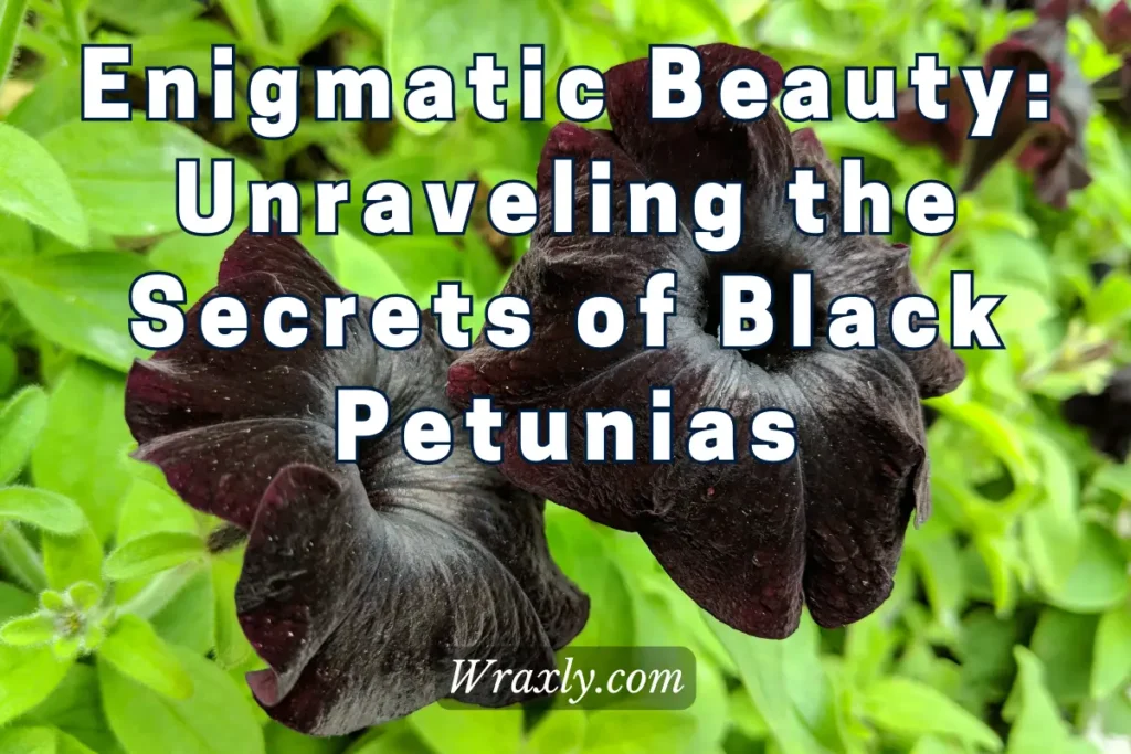 Enigmatic Beauty: Unraveling the secrets of Black Petunias