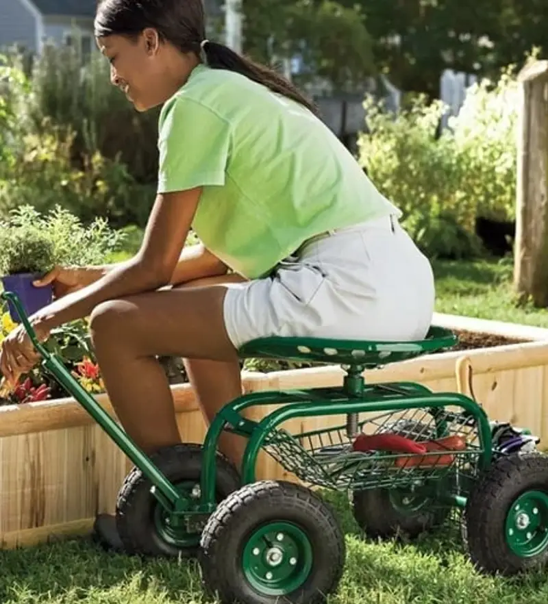 Plow & Hearth garden stool