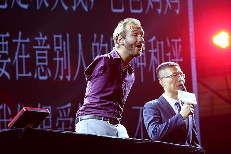 Foto di Nick Vujicic