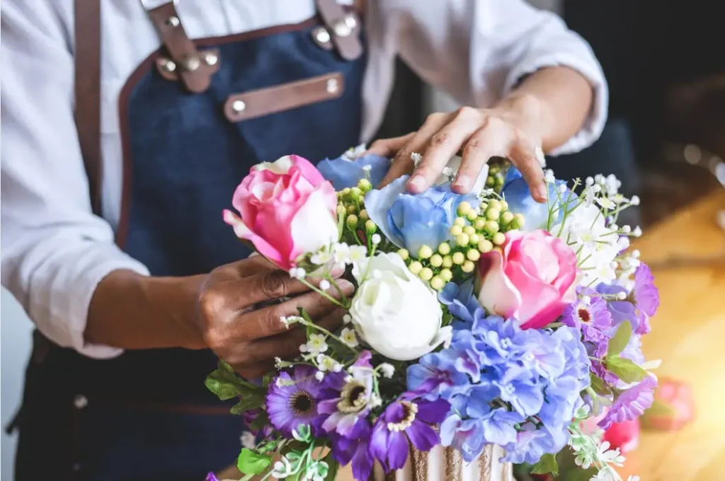 Create a one-of-a-kind floral arrangement.
